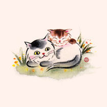 couple cats von Julie Wu