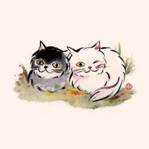 couple cats by Julie Wu