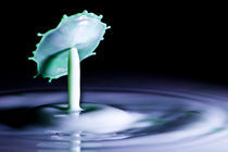 Green Umbrella, A Milk Drop Collision by Marc Garrido Clotet
