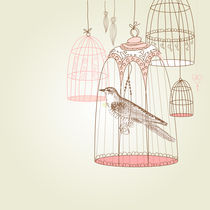 Bird in a cage by Alisa Foytik