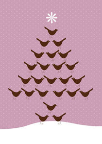 christmas bird tree by thomasdesign