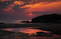 Porth Bay Sunset by Ken Crook