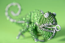 African Beaded Wire Chameleon von Neil Overy