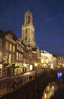 Utrecht Cathedral at Night, Utrecht, Netherlands von Neil Overy