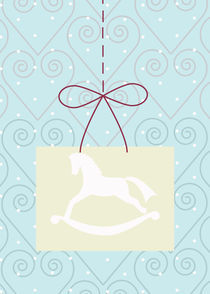 christmas swirl and horse by thomasdesign