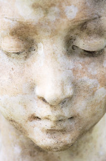 Sombre Face of Stone Statue von Neil Overy