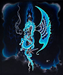 Blue Dragon Sword by Robert Ball