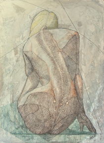 Femme fatale II. - Linear woman by Janos Szaszki