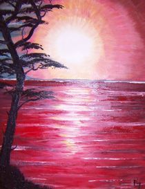 Roter See Sonnenaufgang von Heinrich Reisige