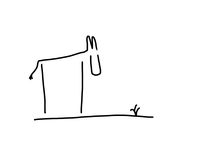 Esel auf der Wiese by lineamentum
