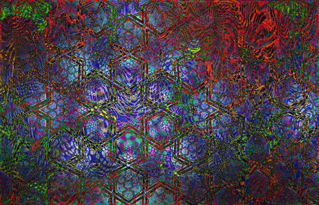 Organic-and-geometric-pattern-collage