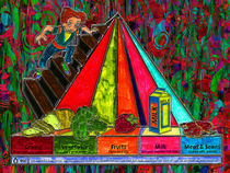 Daily Food Groups Pyramid  von Blake Robson