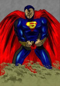 dark Superman by zeddero