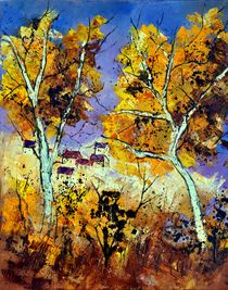 Two trees in Fall by pol ledent
