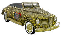 Classic Plymouth Custom Gold Convertible von Blake Robson