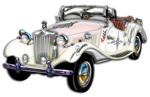 Classic-white-and-gold-mg-convertible
