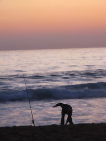 beach fisherman by jose Manuel del Solar