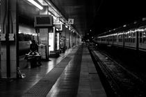 waiting for the train by Fatih Cemil  Kavcioglu