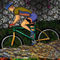 Man-riding-bike-abstract-background