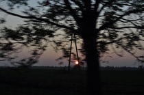 Sonnenuntergang während der Fahrt von alana