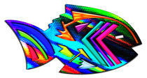 Abstract Southwest Style Fish von Blake Robson