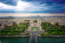Panoramic view of Paris, France  by tkdesign