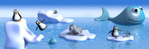 Penguin on ice von Michel Agullo