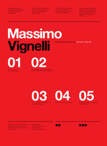 Vignelli Forever Typographic Series von Anthony Neil Dart