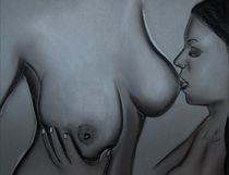 Pastellbild "Kuß" von Anke Franikowski
