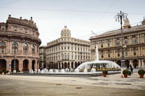 De Ferrari square in Genoa, Italy  by tkdesign