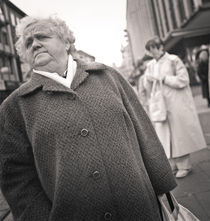 Woman in overcoat: Kassel, Germany von Ron Greer