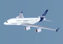 Airbus A380 jumbo jet by nikola-no-design