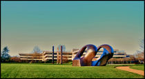 SCULPTURE OF HENRY MOORE AND HEAD QUARTER OF PEPSI COLA CAMPONY by Maks Erlikh