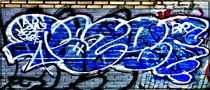 Blue graffiti von Maks Erlikh