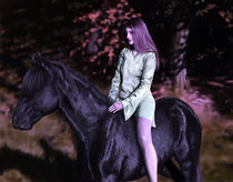 Mädchen mit Pferd von Dorothee Rund