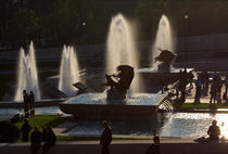 Fountains of the Trocadero, Paris von Louise Heusinkveld