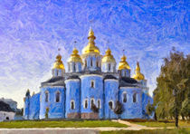St Michael's Gold-domed Monastery, Kiev, Ukraine by Graham Prentice