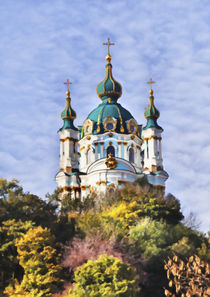 St Andrew's Church, Kiev, Ukraine by Graham Prentice