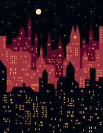 Big City Night Lights by Benjamin Bay