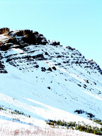 Mountain, landscape, snow, Icelandic winter von Kristjan Karlsson
