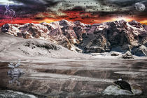 a fantasy mountain landscape by Federico C.