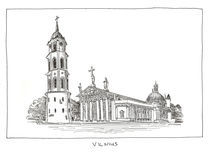 Vilnius' Cathedral by Raimondas Žukauskas