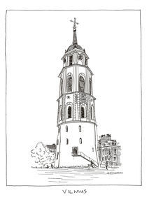Cathedral's Belfry by Raimondas Žukauskas
