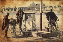 Maasai refuelling von Giuseppe Maria Galasso