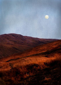 Full Moon Over Rannoch Moor von Jacqi Elmslie