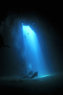 Cave diving by martino motti
