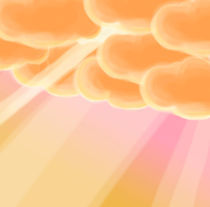 Warm happy clouds by George Panayiotou