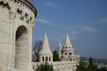 Castle towers of the Fishermen's Bastion by Danita Delimont