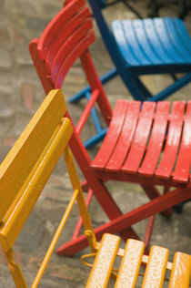 Hundertwasser Outdoor Cafe Furniture by Danita Delimont