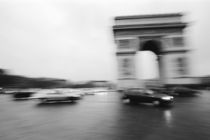 Traffic at the Arc de Triomphe by Danita Delimont